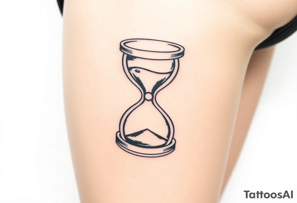 hourglass tattoo idea