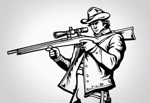 Minuteman with rifle tattoo idea