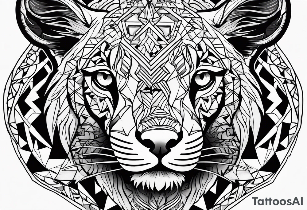 Pain, animal tattoo idea