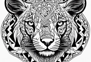Pain, animal tattoo idea