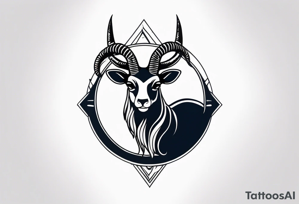 capricorn with sunglasses and a shotgun tattoo idea