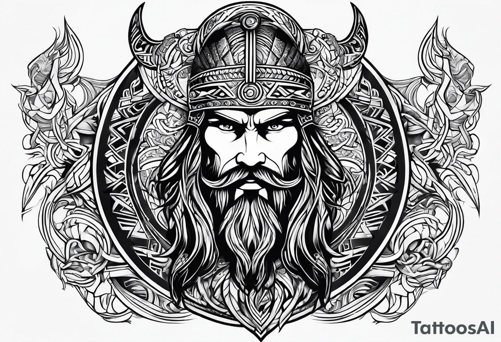 Vikings tribal tattoo idea