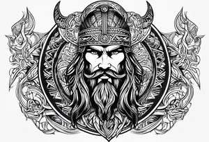 Vikings tribal tattoo idea