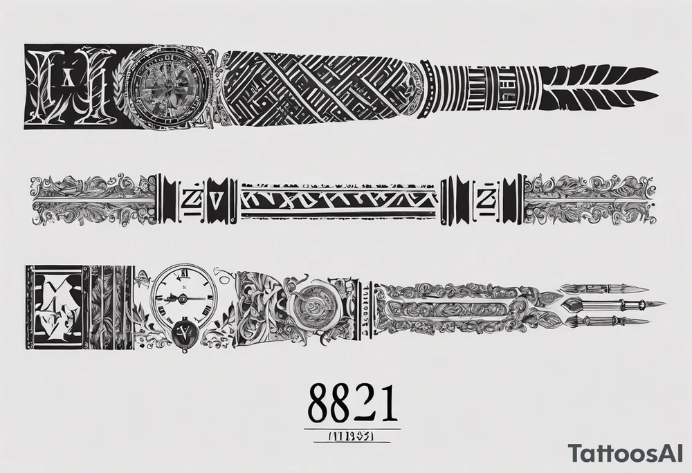 men’s arm sleeve, 1/18/70 Roman numeral, 8/31/62 Roman numeral tattoo idea