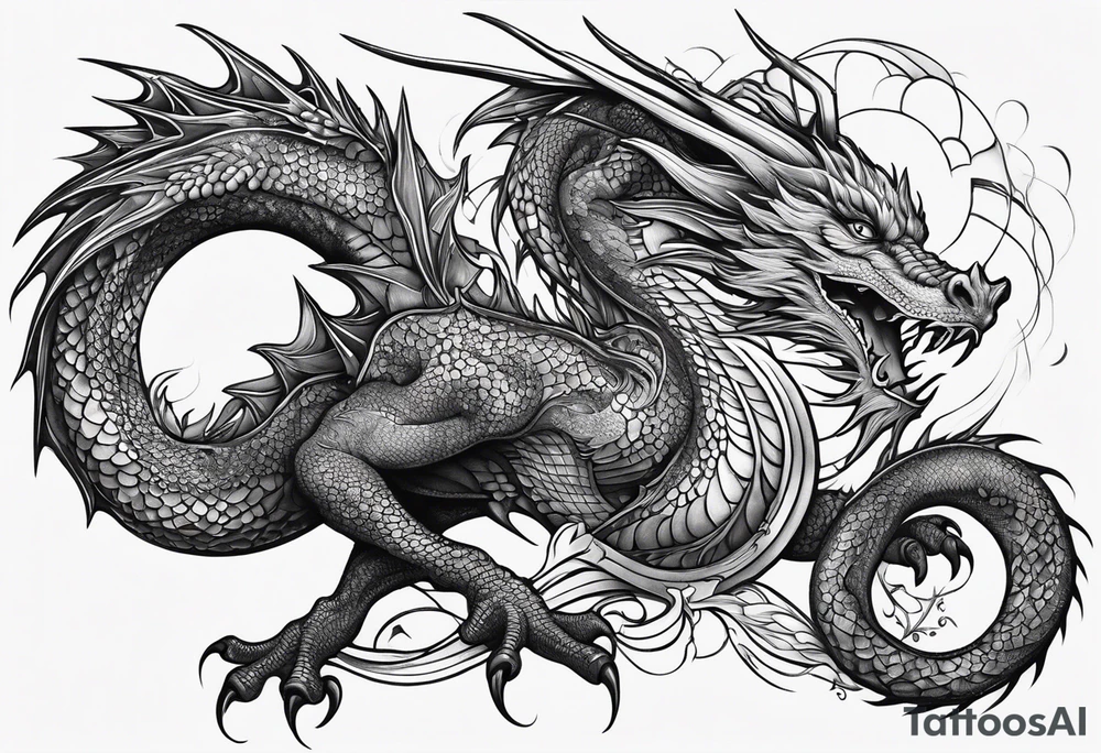 dragon tattoo idea