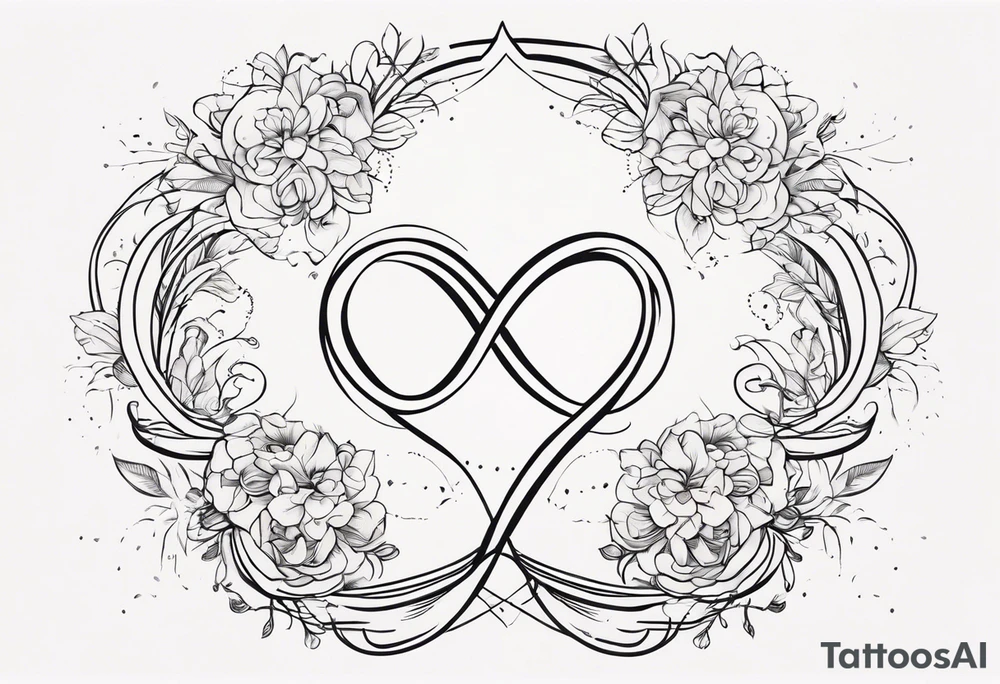 Infinity, family, love, five tattoo idea