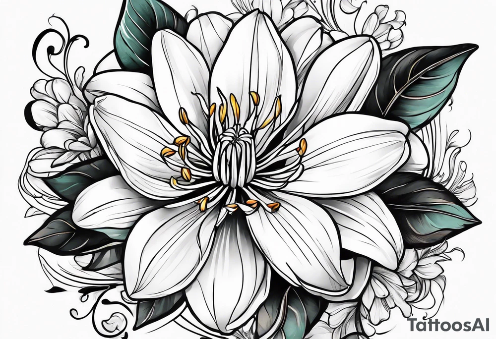 Honeysuckle tattoo idea