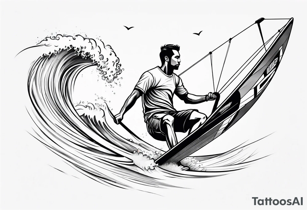 Windsurfer tattoo idea