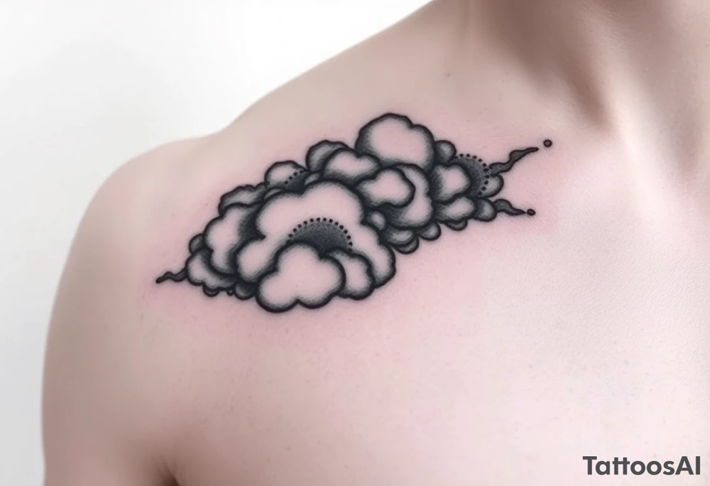 Storm clouds tattoo idea