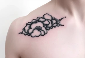Storm clouds tattoo idea
