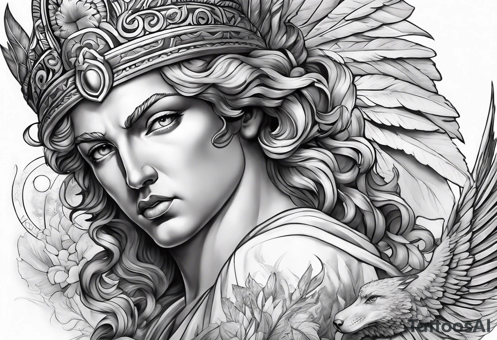 Greek gods sleeve tattoo idea