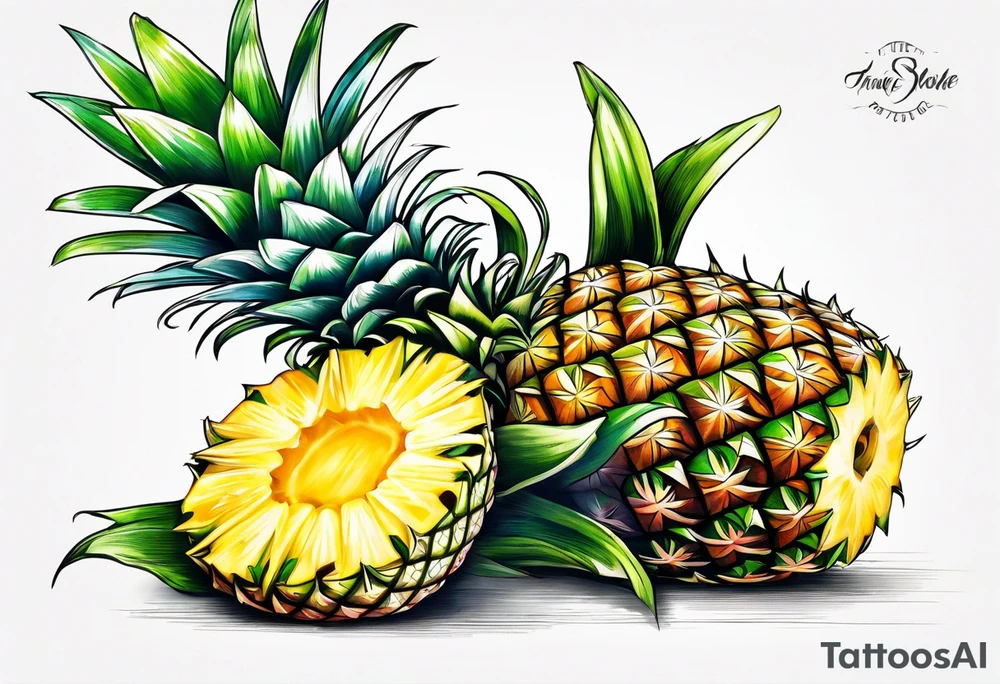 Pineapple tattoo idea