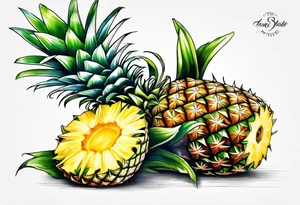 Pineapple tattoo idea