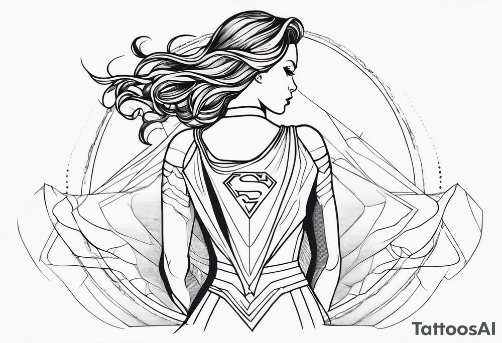 Super sexy girl walking away tattoo idea