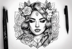 small tattoo symbolizing self-care tattoo idea