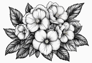 Primrose with heart tattoo idea