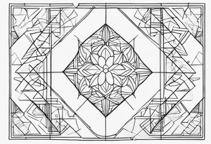 A tattoo symbolizing interdependence, thinking outside the box, and trusting yourself and seeing your growth tattoo idea