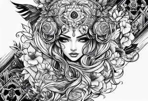 Video game abstract tattoo idea