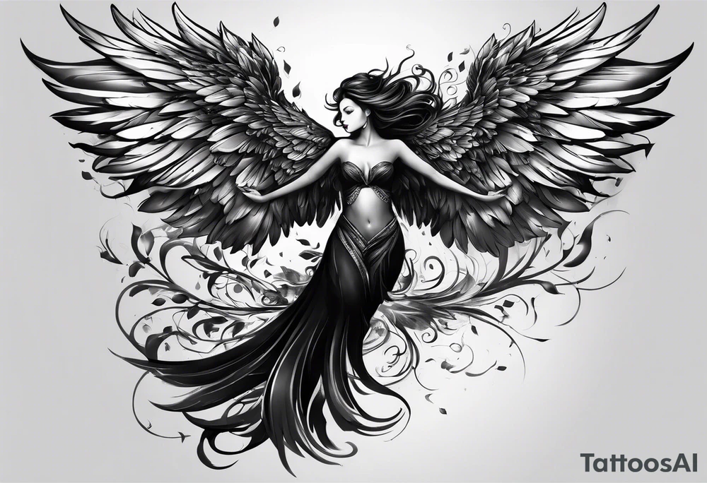 one day, i am going to grow wings tattoo idea