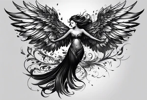 one day, i am going to grow wings tattoo idea