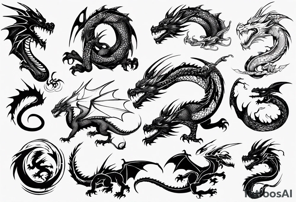 dragon tattoo idea