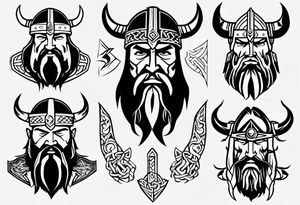 Viking no tattoos face and shoulders tattoo idea