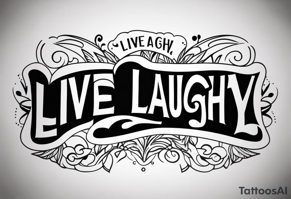 Live Laugh Love tattoo idea