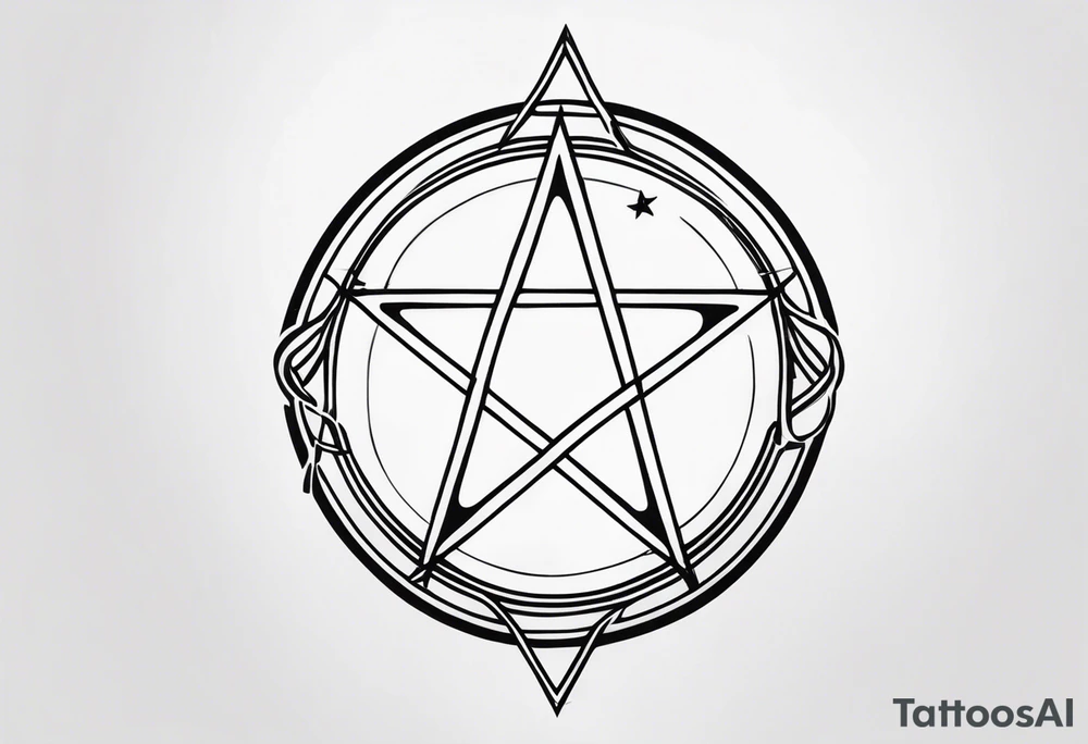 pentagram tattoo idea