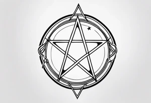 pentagram tattoo idea