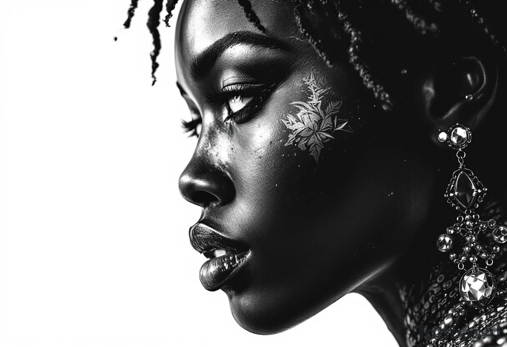 Black African goddess. realisim tattoo idea
