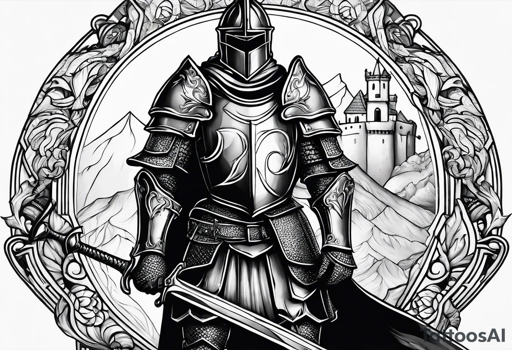 knight tattoo idea