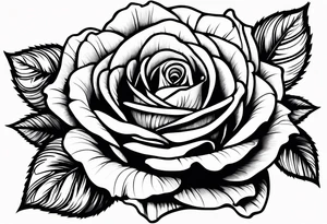 Roses with the name Applis tattoo idea