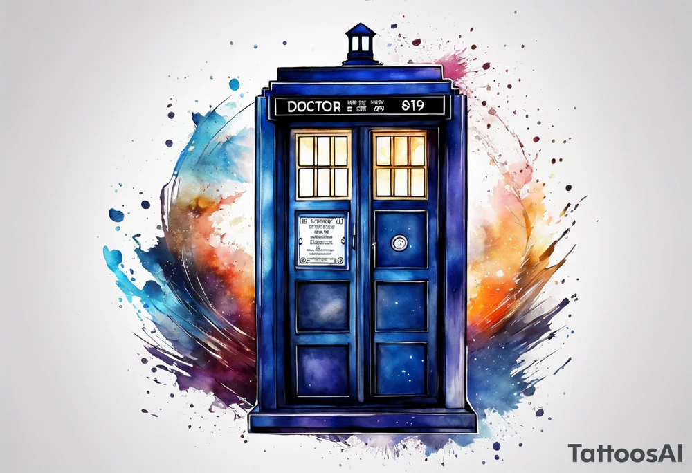 Doctor who tardis tattoo idea