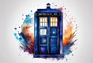 Doctor who tardis tattoo idea