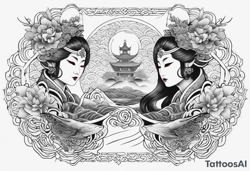 Two souls as one tattoo idea
