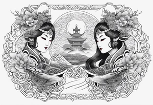 Two souls as one tattoo idea