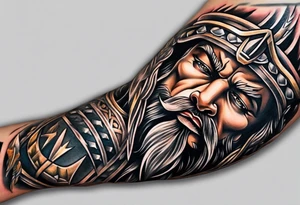 Gladiator forearm tattoo idea