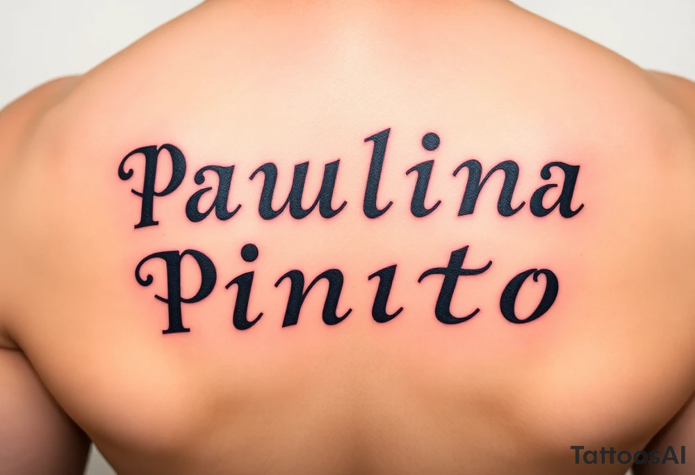 Paulina Pinto tattoo idea