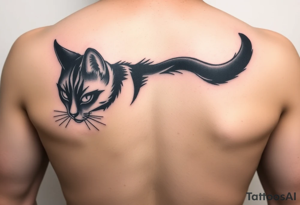 Black Cat tattoo idea