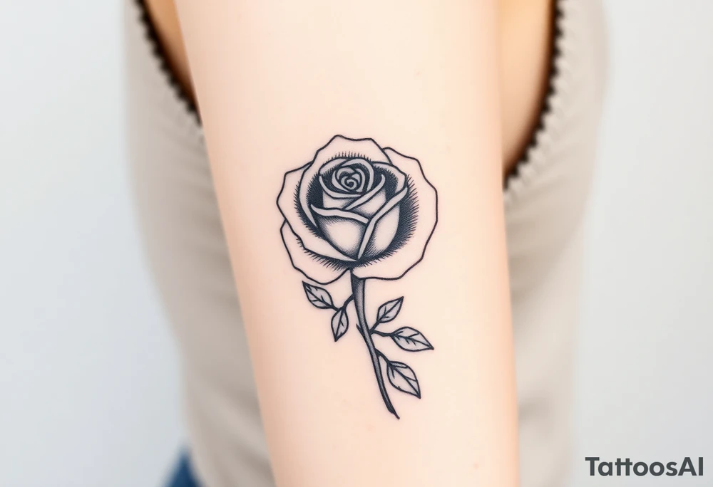 rose tattoo idea