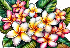 Plumeria tattoo idea