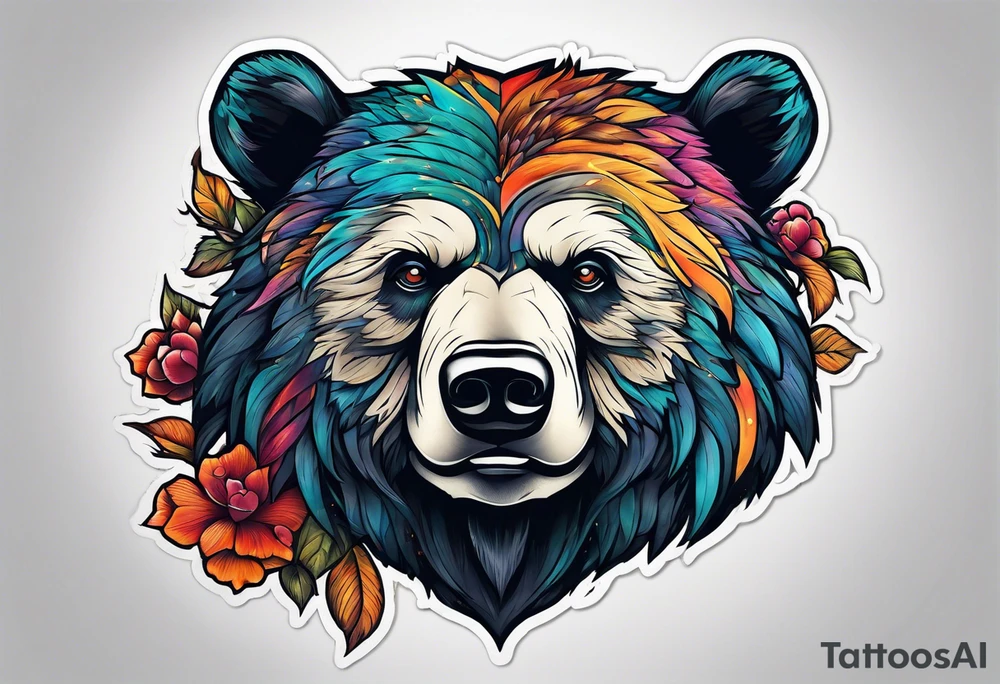bear mountain tattoo idea