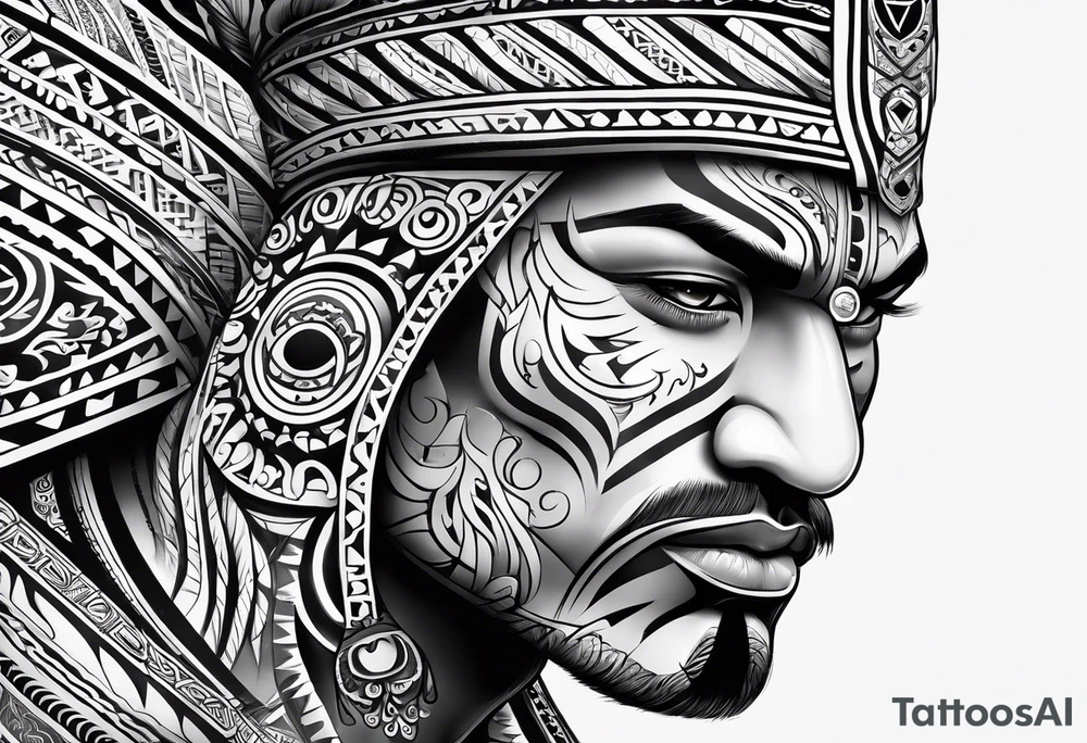 Te Moko with Croatian and Northern Irish influences tattoo idea