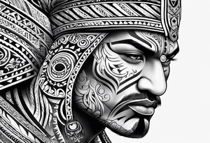 Te Moko with Croatian and Northern Irish influences tattoo idea