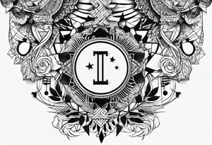DNA strand tattoo idea