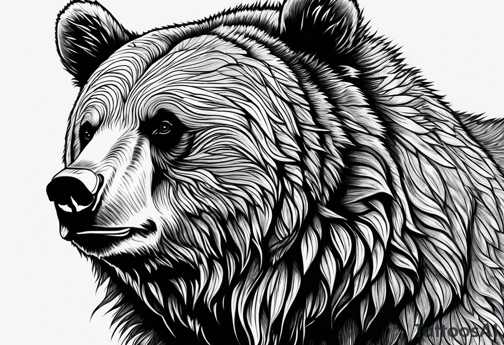 Grizzly bear tattoo idea