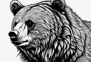 Grizzly bear tattoo idea