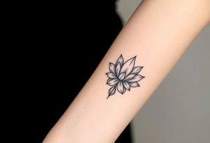 Lotus and Leo symbol tattoo idea