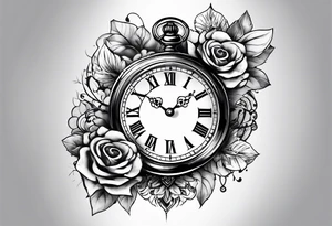 eine Taschenuhr mit kette tattoo idea