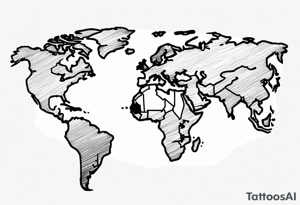Earth tattoo idea